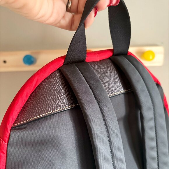 Coach Quilted Puffer Charlie Backpack in Red "Baby Bouquet" Floral Print F30667 - Picture 12 of 14